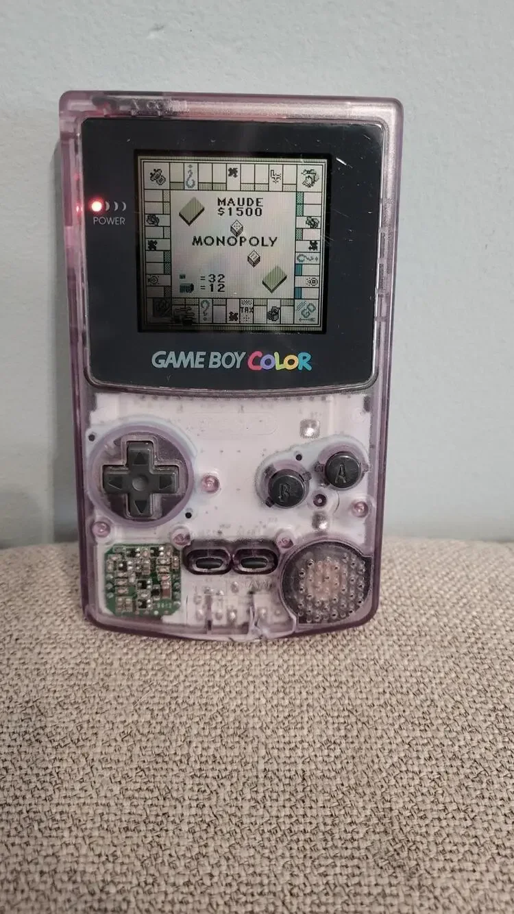 Nintendo Game Boy Color GBC Atomic Purple CGB-001 Tested Working OEM Console